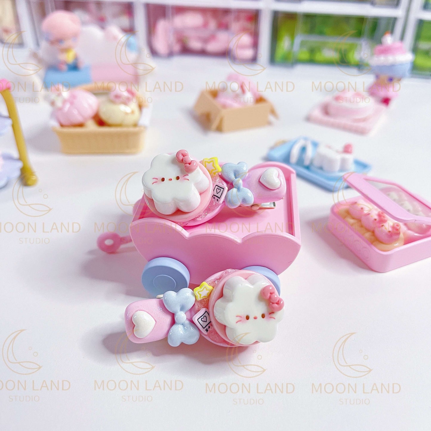 Hello Kitty Pudding Hairclips