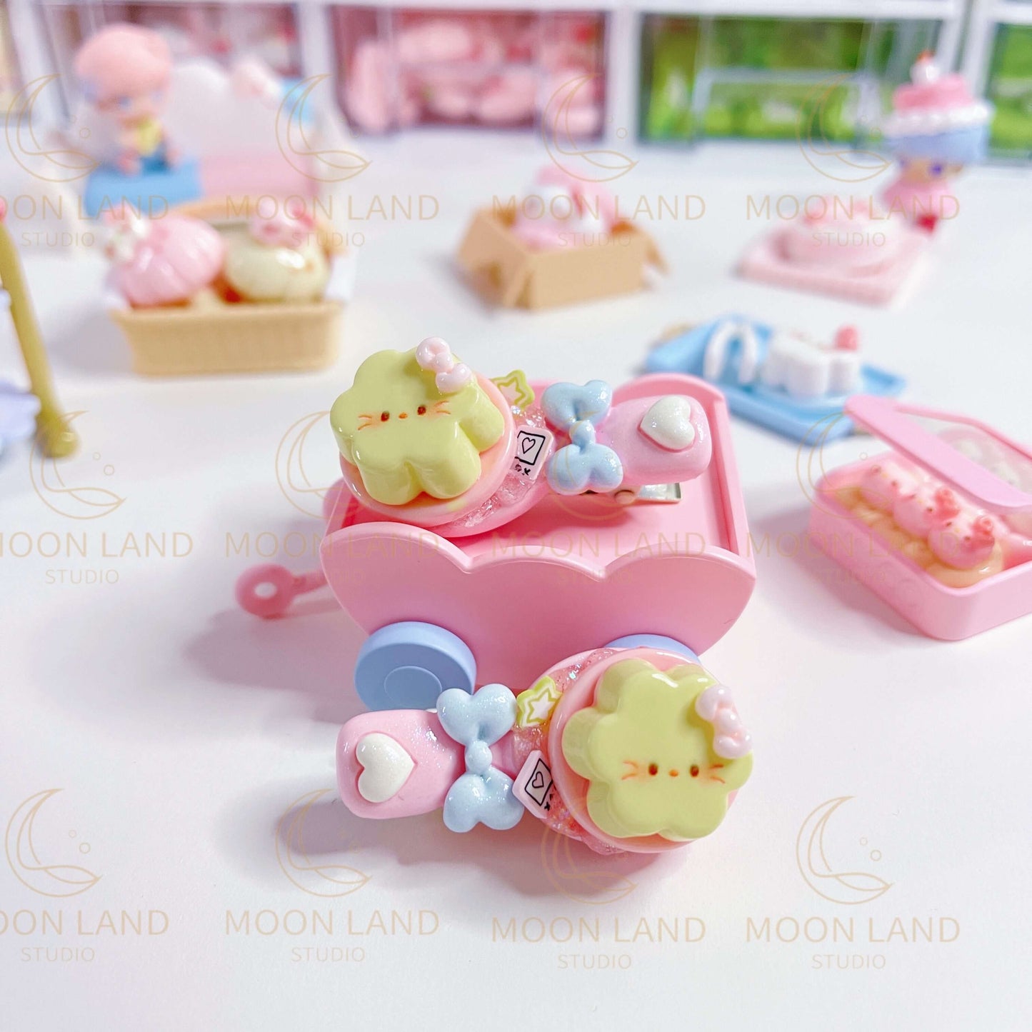 Hello Kitty Pudding Hairclips