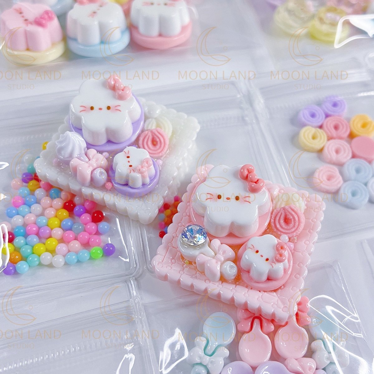 Hello Kitty Pudding Keychain DIY Kit